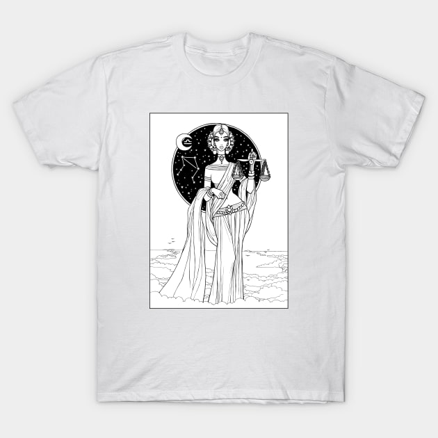 Indian Libra T-Shirt by OlgaMaletina